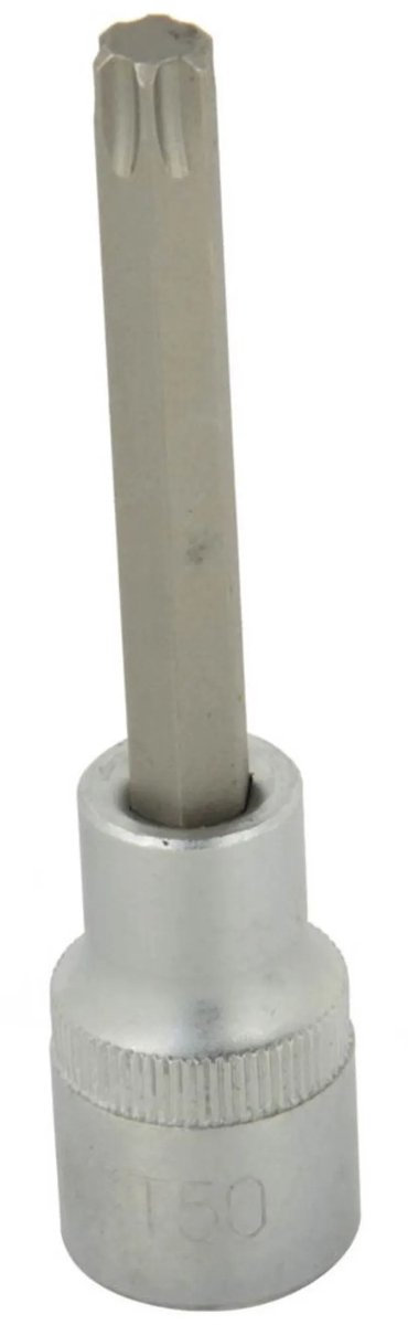 GEKO Torx bitdop - T50 - 100 mm - Chroom Vanadium - Voor ster- en Torx-schroeven
