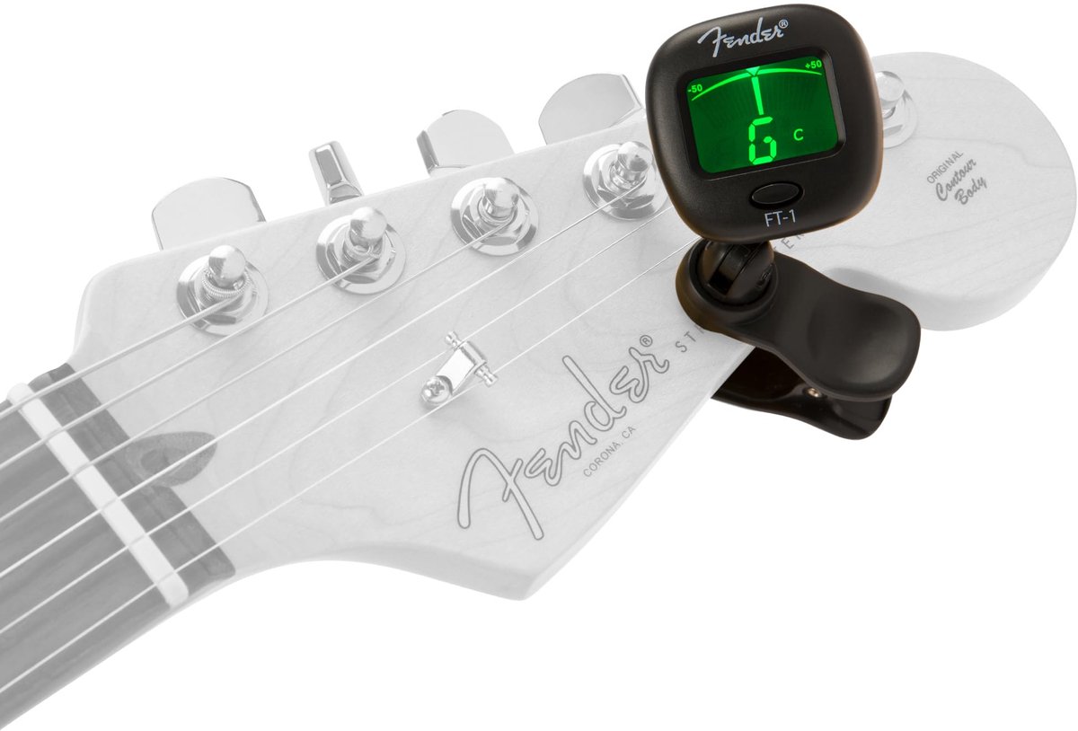 Fender 0239978000 023-9978-000 FT-1 Pro Clip-On Tuner, zwart