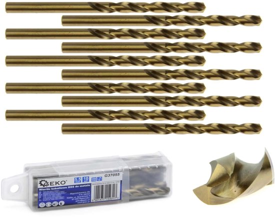PETSTIBLE HSS-Kobaltbohrer Set – 10 Stück, 1–3 Mm, Für Edelstahl Und Harte Metalle