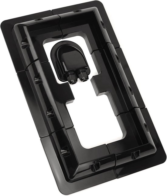 Supports de montage panneaux solaires - Support sans perçage pour camping-cars et toits - Zwart