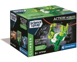 Clementoni - Klimrobot - Science & Play - STEM speelgoed - Bouwpakket - vanaf 8 jaar