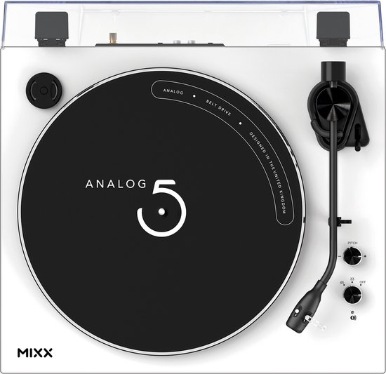 Mixx Analog 5 Vinyl Platenspeler - Bluetooth - ATL3600L/AT91 - Wit — afbeelding 3