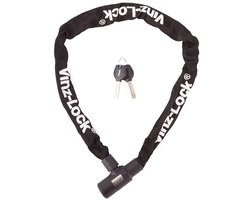 VINZ Ventoux Fietsslot - 1,5 Meter lang - Easyclick Sluiting - Lichtgewicht 0,97kg - Gehard Stalen 6mm Schakels - Nylon Bescherm Hoes - 150cm