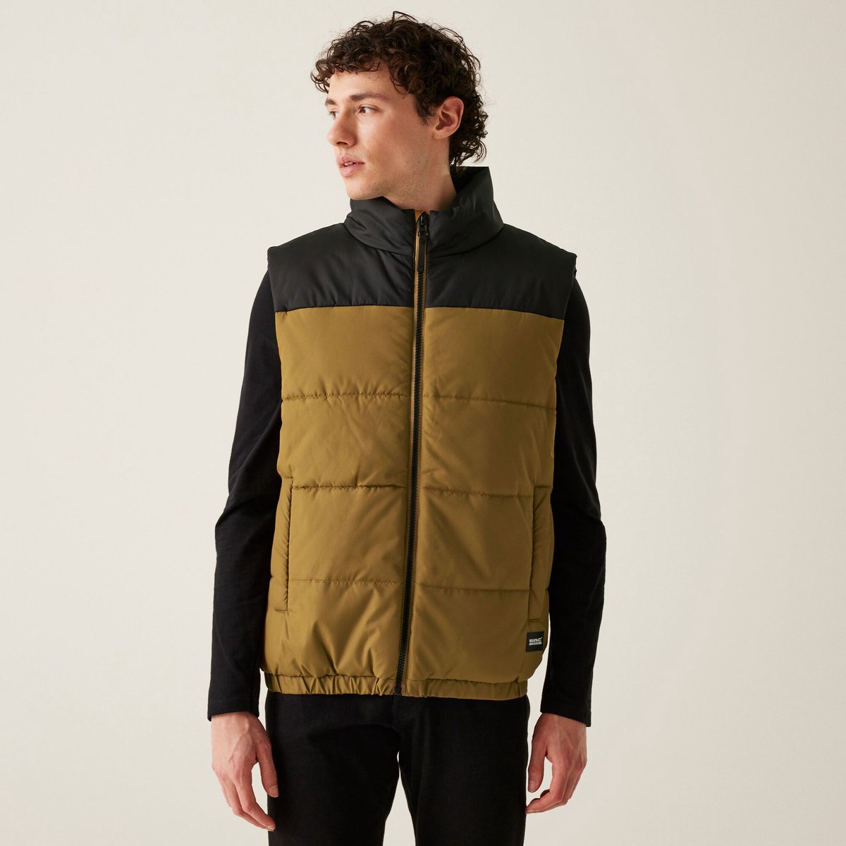 Bodywarmer Hiking Heren Gewatteerd Hawfinch Ii Bruin