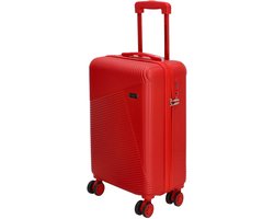 Beagles Originals Travel Originals Koffer - Handbagage - Reiskoffer - Trolley - TSA Slot - Vier Wielen - Rood
