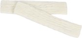 1 paar - Vingerloze Handschoenen - Polswarmers - Armwarmers - vingerloos handschoenen - Lang Gebreid Polswarmers - Dames / Heren - wit - Acryl - 31*6.5cm - voor Buiten Rijden