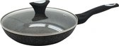 Klausberg 7038 -  koekenpan met deksel - Ø22 cm - Marmer coating - Alle warmtebronnen