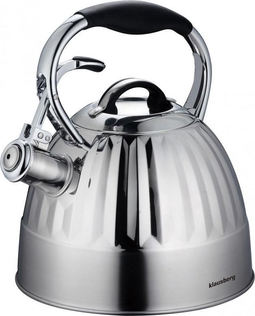 Klausberg 7479 fluitketel - 3L - rvs - alle warmtebronnen