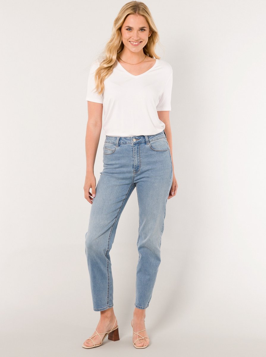 BASE LEVEL Anneli Bottoms - Light Blue - maat W42 / L28