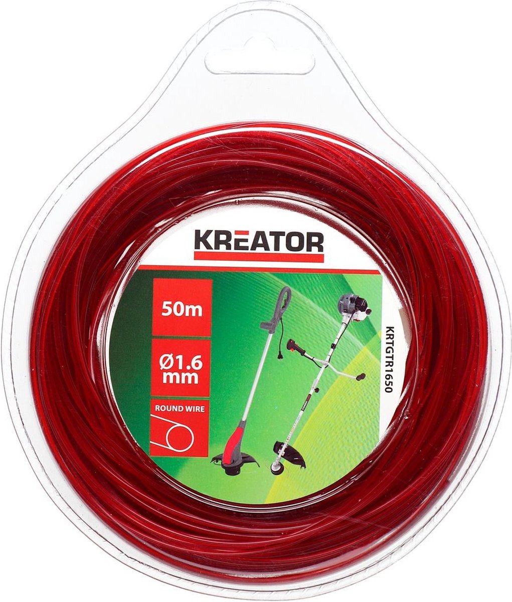 Trimmerdraad Kreator KRTGTR1650 rond 1,6mm 50m