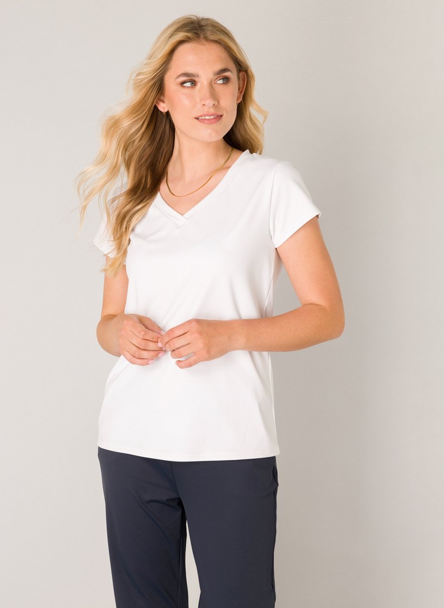 BASE LEVEL Tilly Tops - White - maat 36