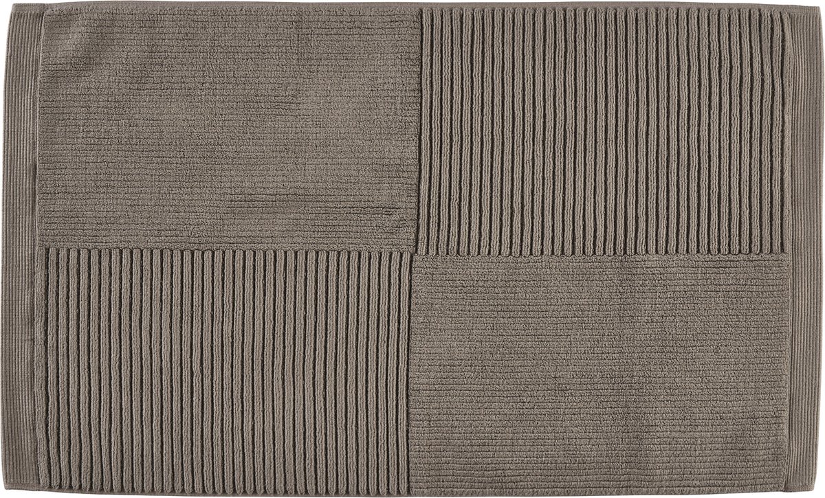 Zone Denmark Classic Badmat - Absorberende Badkamermat - Hotelkwaliteit - 100% katoen - 1200g/m2 - 50 x 80 cm - Taupe