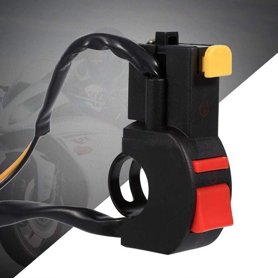 Universele 7/8 inch motorfiets licht aan/uit knipperlicht schakelaar stuur knipperlichtschakelaar stuurschakelaar combischakelaar uitschakelaar