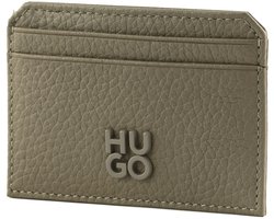 HUGO Leren Kaarthouder Nesh Cardcase Taupe