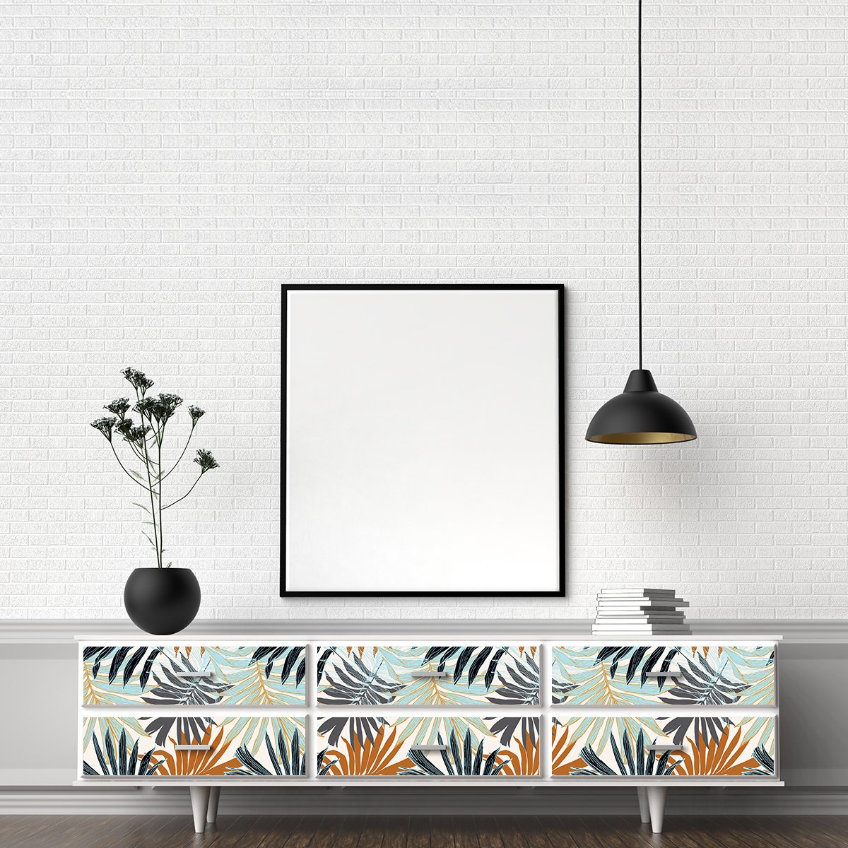 Ambiance Sticker Tropische meubelsticker Rurutu 60 x 90 cm Multi color