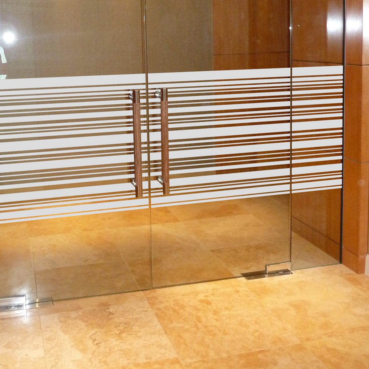 Ambiance Sticker Raamsticker met horizontale lijn 55x200cm 55 x 200 cm Wit