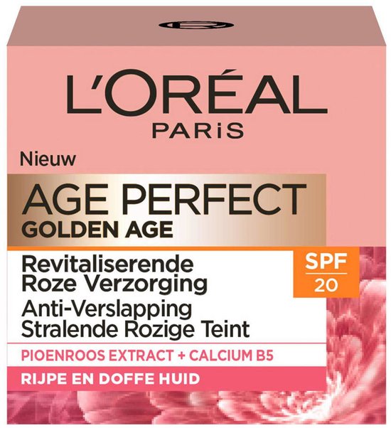 L'Oréal Paris Golden Age Age Perfect Versterkende Dagcrème met SPF 20 - 50 ml - Voor de Rijpe en Doffe Huid
