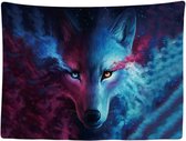 Ulticool - Wolf Nature Animaux - Tapisserie - 200x150 cm - Groot tapisserie - Affiche
