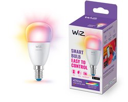 WiZ Kogellamp - Gekleurd en Wit Licht - Slimme LED Verlichting - E14 fitting - 40W - Mat - Wi-Fi