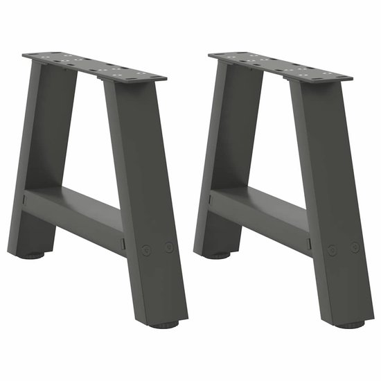 vidaXL Salontafel 90x60x46 cm kunststof antraciet