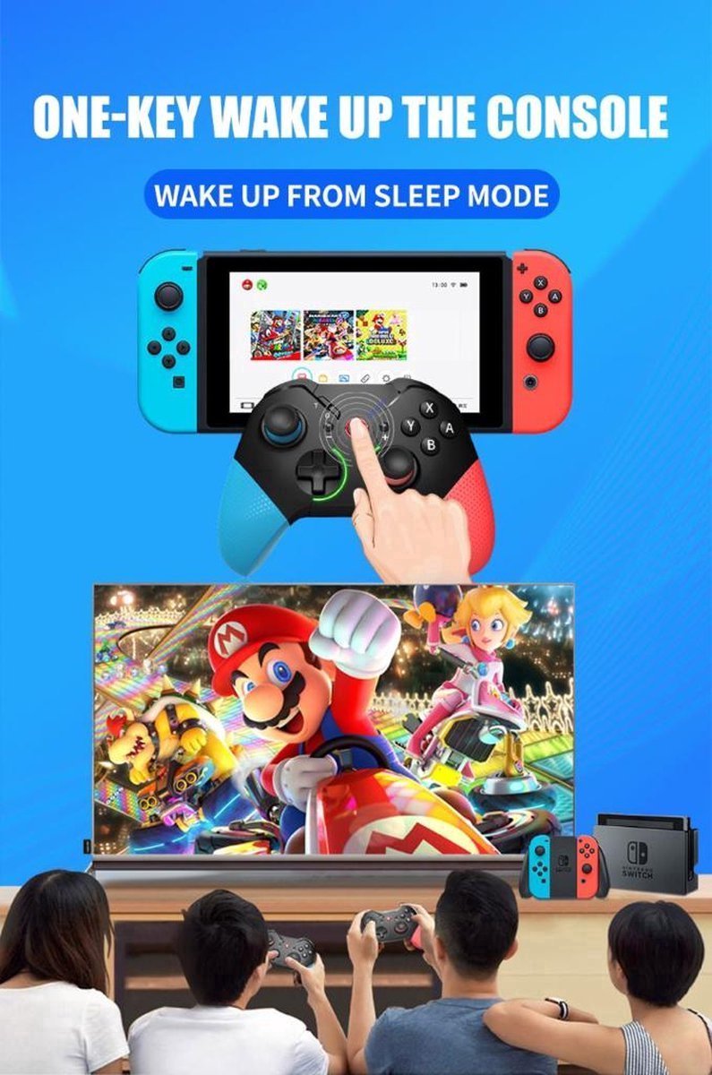 Pro Controller - Geschikt voor Nintendo Switch - Zwart – foto 3
