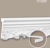 Cimaise 151368F Profhome Moulure décorative flexible style Néo-Renaissance blanc 2 m