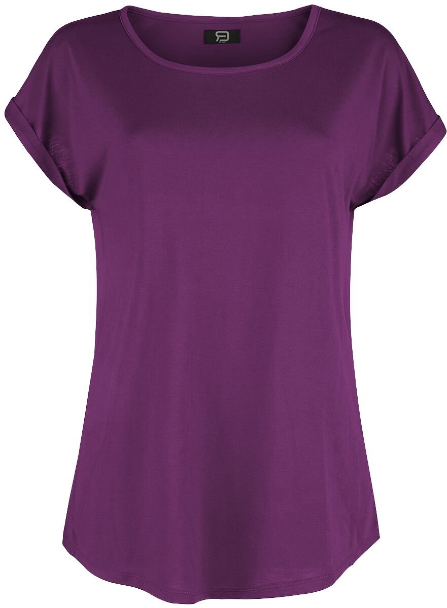 R.E.D. Rock-Engineered Design Basic lila t-shirt - Dames - M
