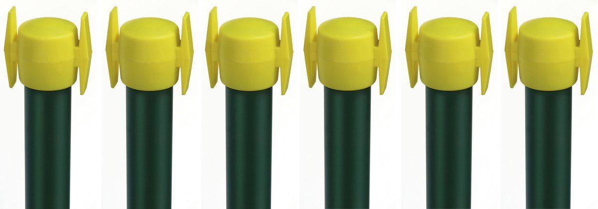 Alberts 854485 Waskraan met kruiskop | ruw staal, verzinkt groen kunststof gecoat RAL 6005 | 2000 mm | Set van 6