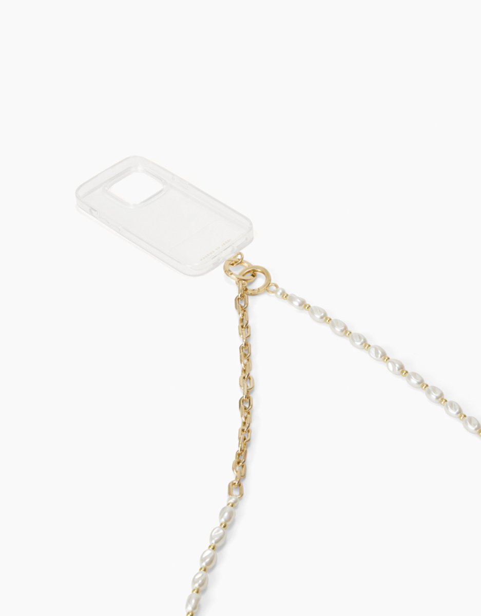 iDeal of Sweden - Chain Strap Pearl - Telefoonkoord - Universeel