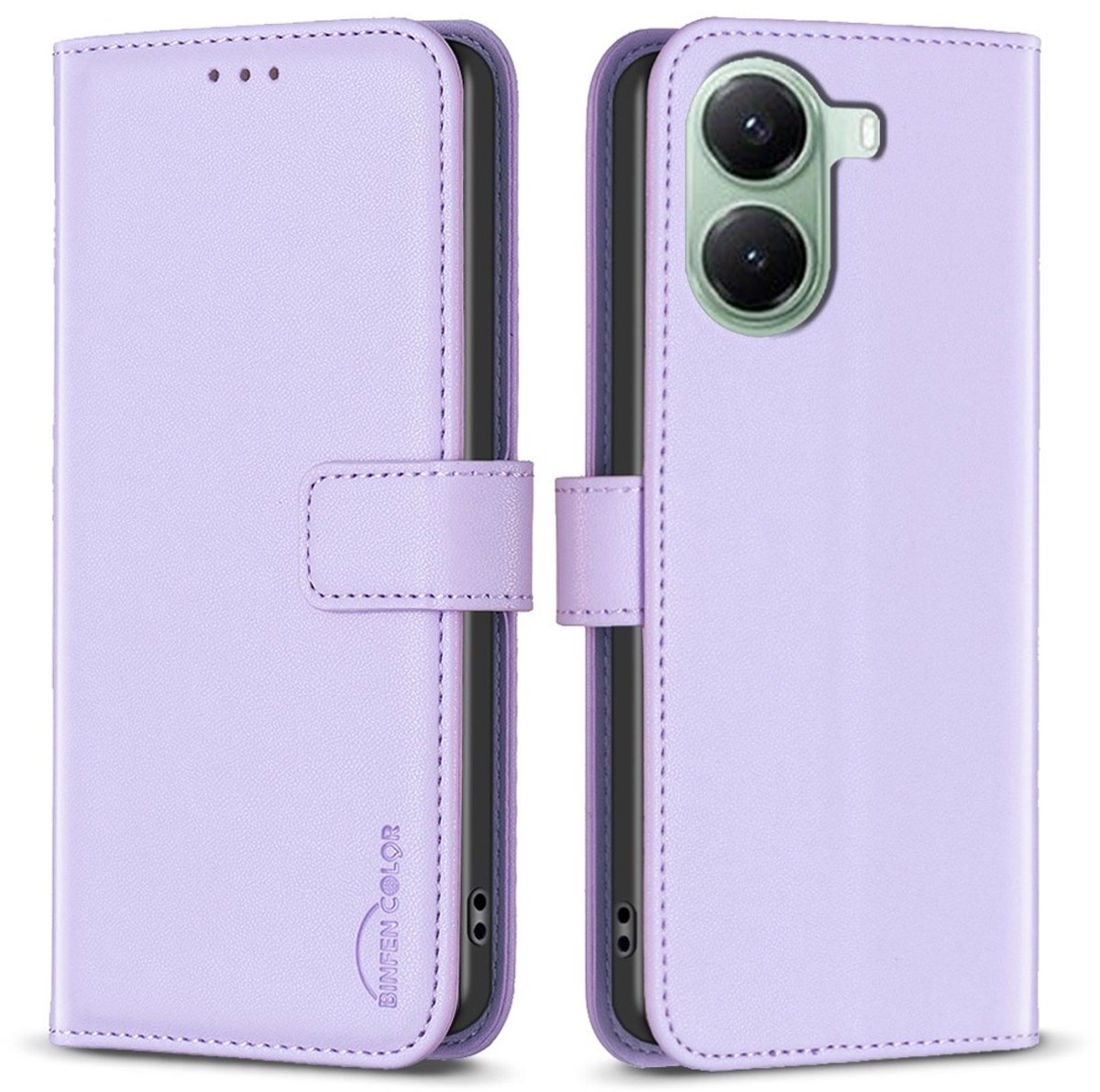 BINFEN Hoesje - Geschikt voor Xiaomi Poco X7 Pro Hoesje - BINFEN Book Case - Lavendel