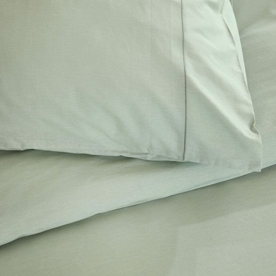 Walra Dekbedovertrek Remade Uni Essence - 200x220 - 100% katoen - Groen van Walra — afbeelding 2