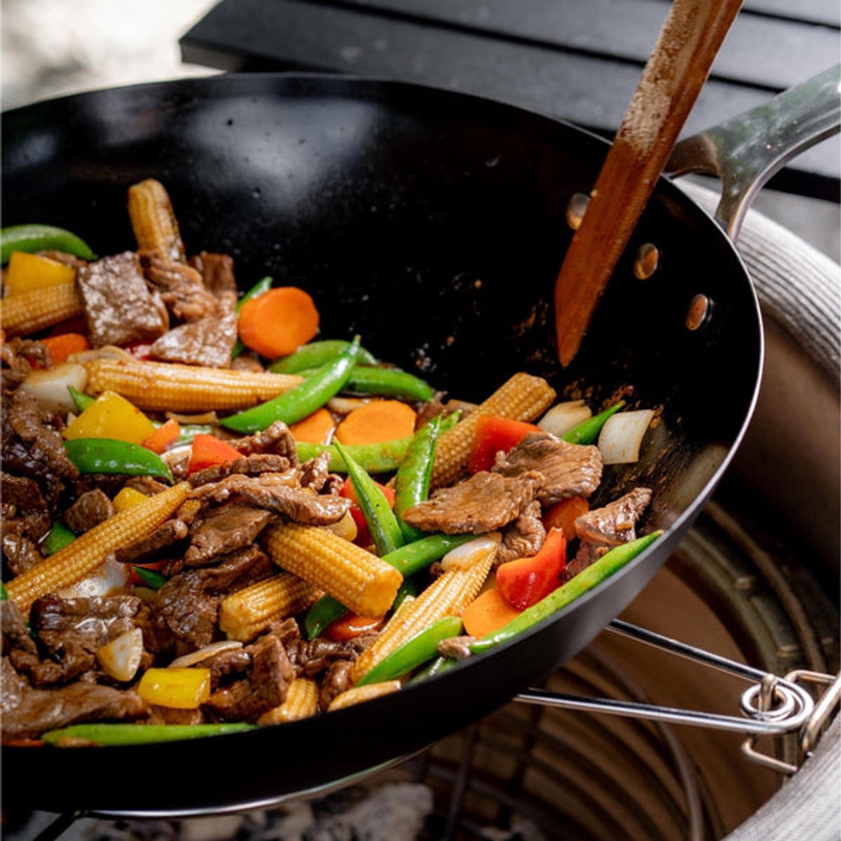 Kamado Joe Wok en acier au carbone - Pour wok authentique sur BBQ kamado