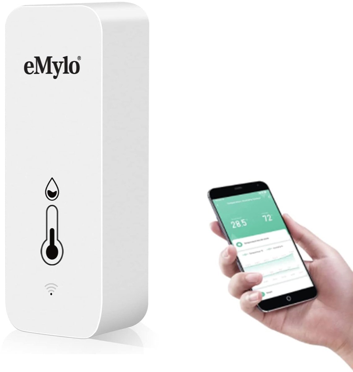 WiFi Binnen thermometer en hygrometer met App Melding en Gegevensopslag