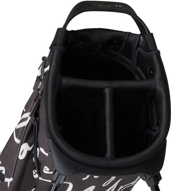 TaylorMade Flextech Script Icon Carry Standbag 2025 - Zwart Wit | bol