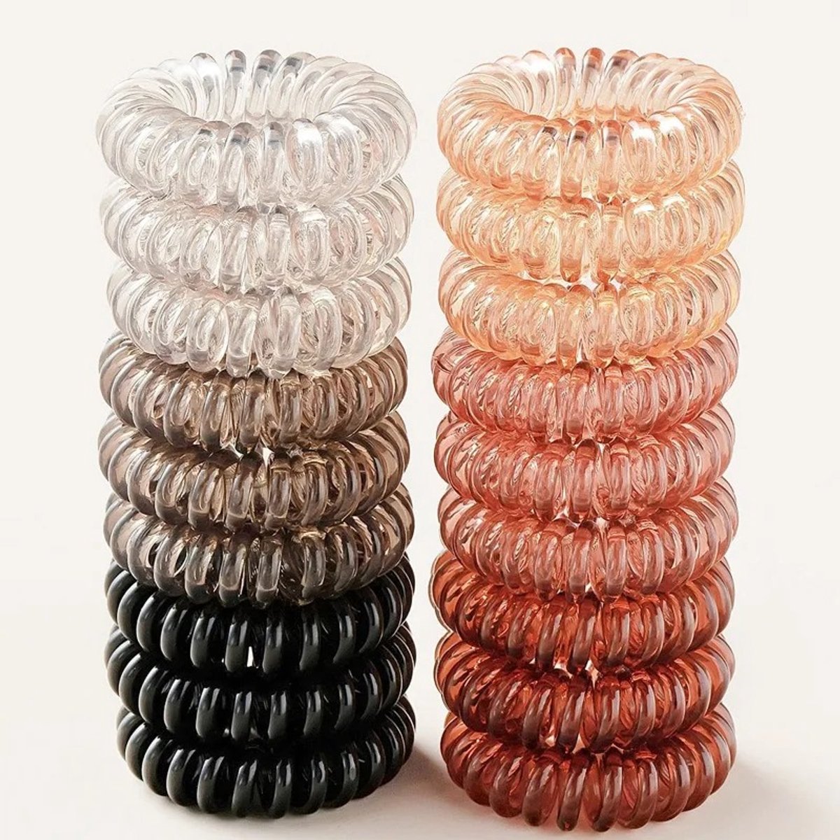 Haarelastiekjes - invisibobble - 18 stuks - tegen beschadiging van je haar - haar accessoires
