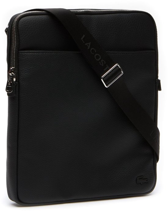 LACOSTE Sac à épaule bandoulière Gael L Flat Crossover Bag L Black