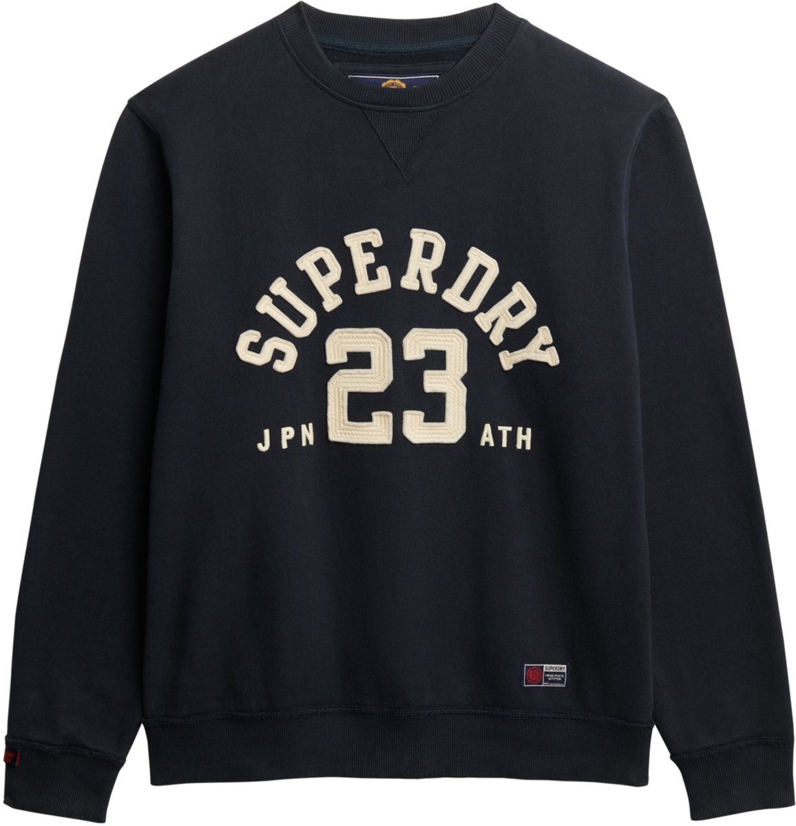 Superdry VINTAGE ATHLETIC CREW Heren Trui Zwart