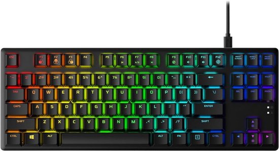 Gaming Keyboard Met Verlichting - Mechanisch Gaming Toetsenbord - Multimedia Toetsen - Qwertz/Qwerty - RGB Verlichting - Led Verlichting - Ergonomische Toetsenbord
