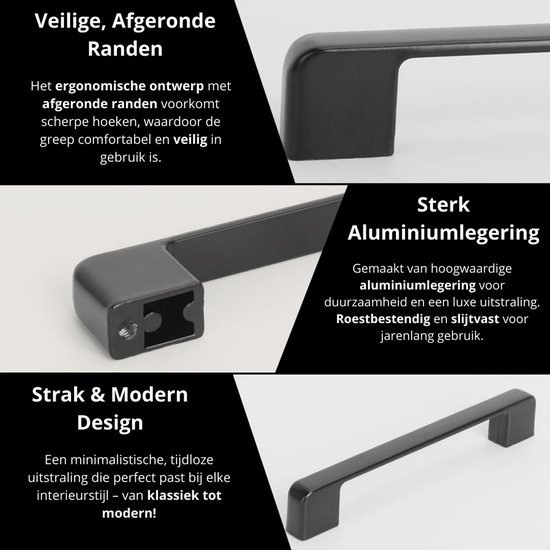 Beugelgreep metaal zwart, 64 mm kopen