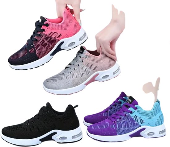 Chaussures de tennis Nivard - Homme - Femme - Vêtements de tennis - Intérieur - Plein air - Blauw , rose, rouge - Taille 38,5