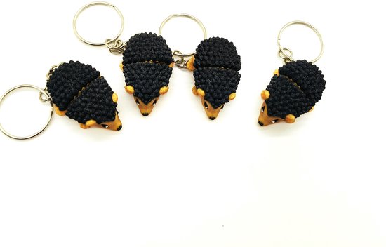 Porte-clés hérisson mignon - Design animal articulé et flexible, joli cadeau pour les amoureux des animaux, parfait pour les sacs à dos ou les clés