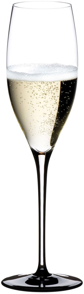 Riedel Sommeliers Black Tie Champagne, champagneglas, mousserend wijnglas, hoogwaardig glas, 330 ml, 4100/28