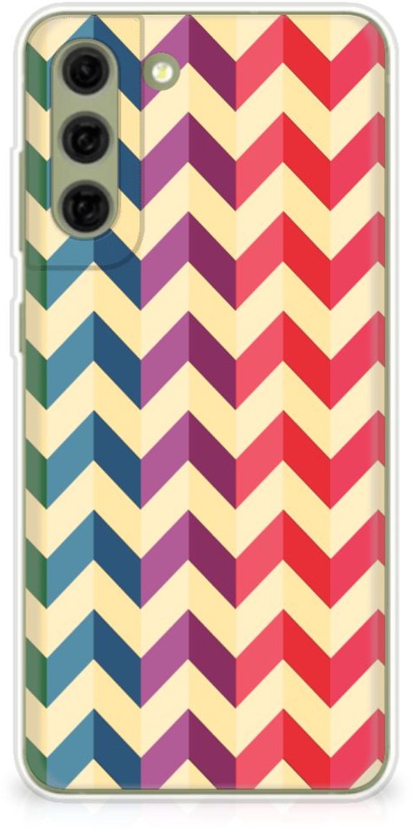 Samsung Galaxy S21FE TPU bumper Zigzag Multi Color