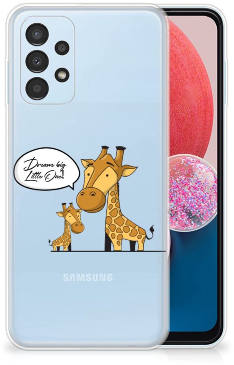 Samsung Galaxy A13 4G Telefoonhoesje met Naam Giraffe