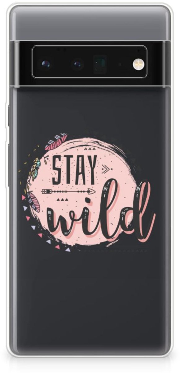 Google Pixel 6 Pro Telefoonhoesje met Naam Boho Stay Wild
