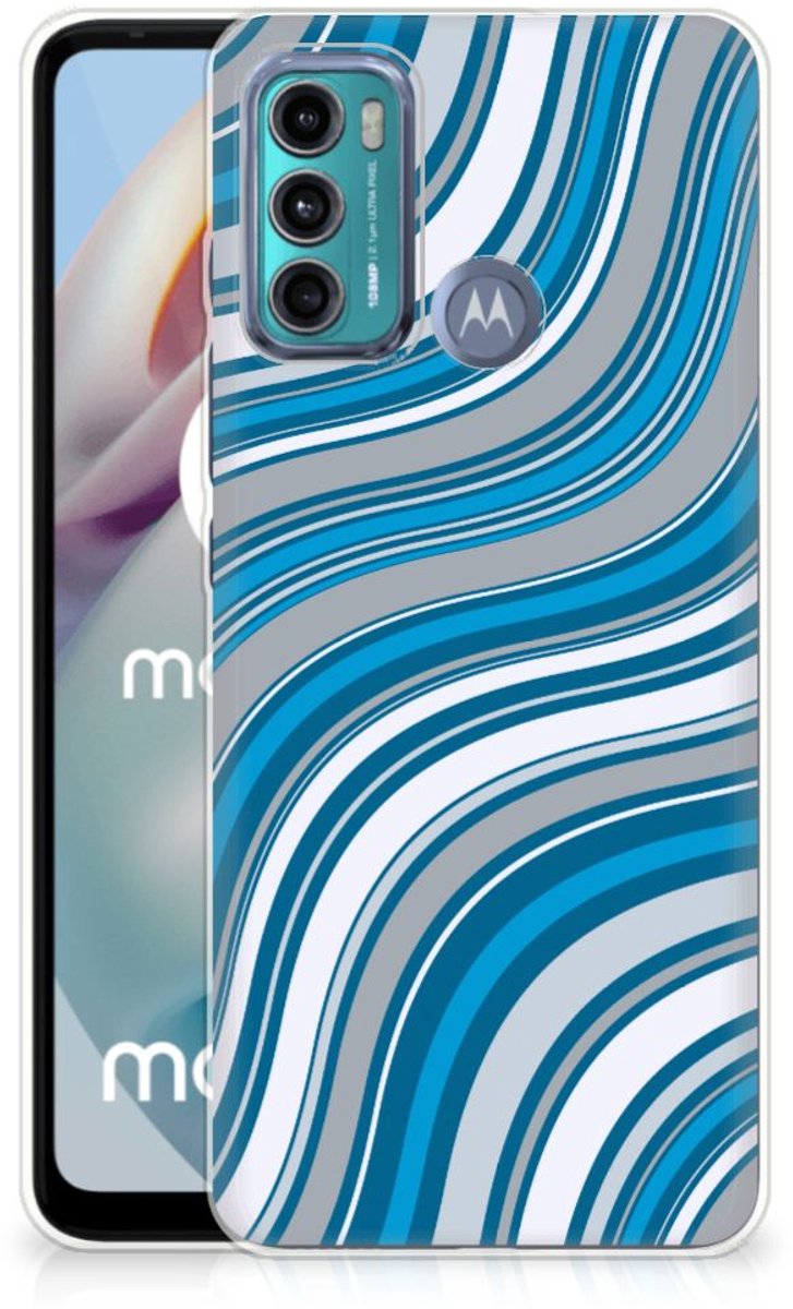 Motorola Moto G60 TPU bumper Waves Blue