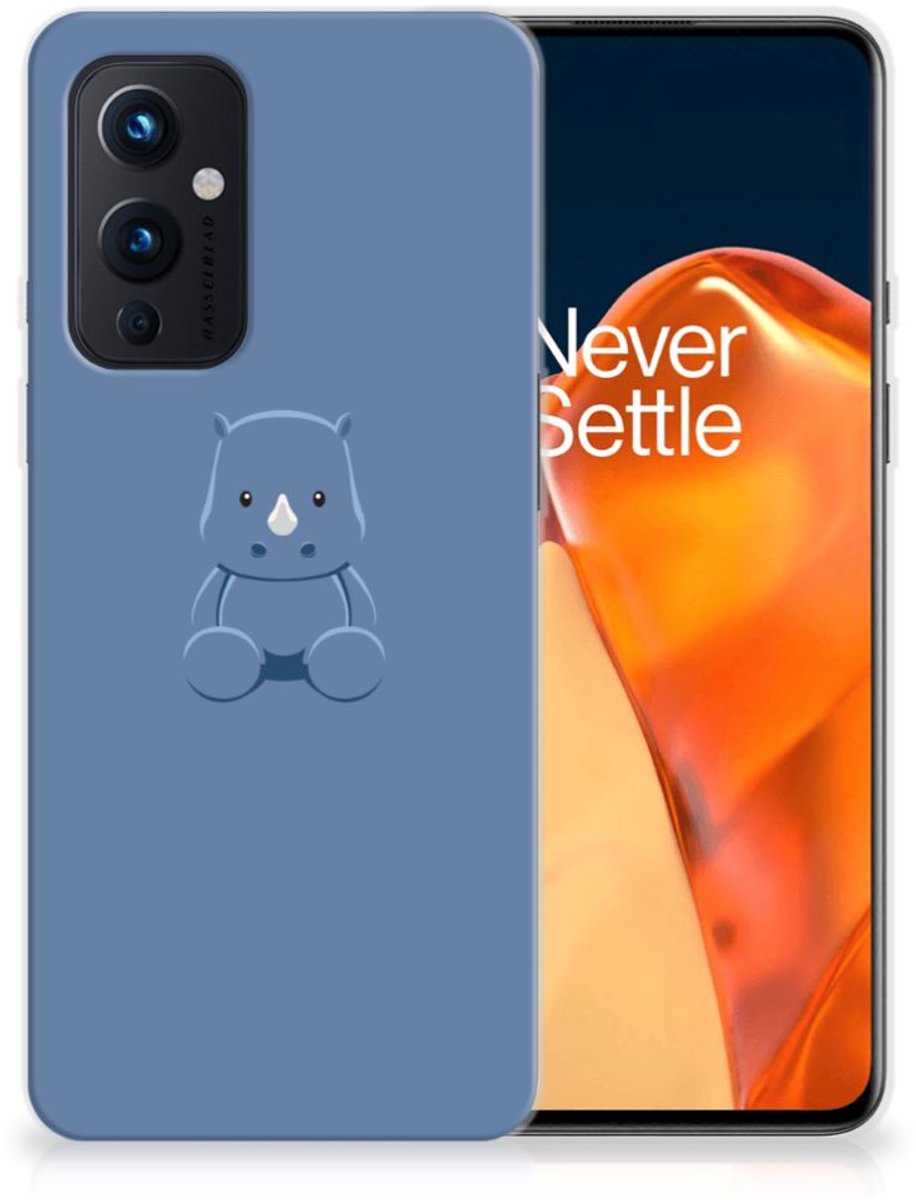 OnePlus 9 Telefoonhoesje met Naam Baby Rhino