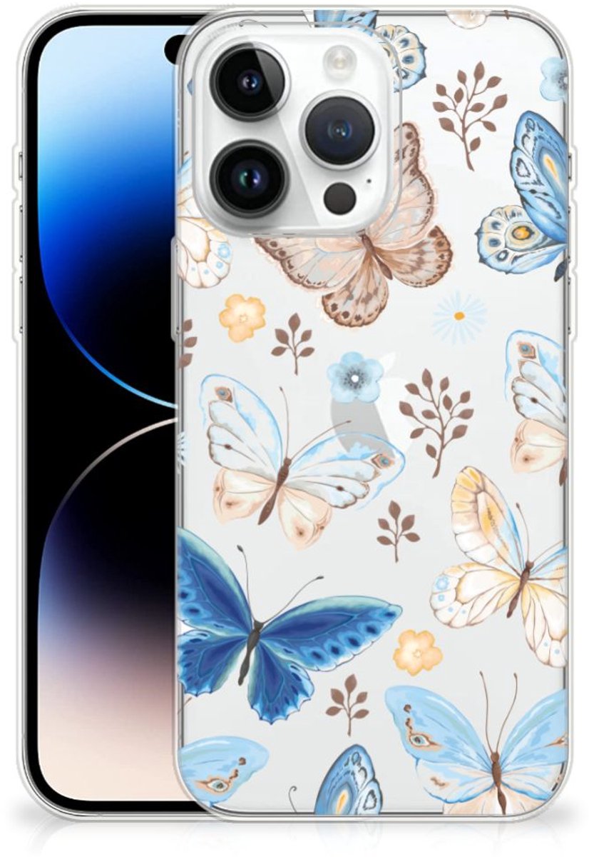 TPU Hoesje voor iPhone 14 Pro Max Vlinder