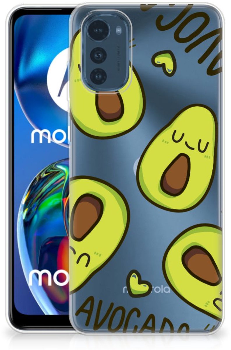 Motorola Moto E32/E32s Telefoonhoesje met Naam Avocado Singing