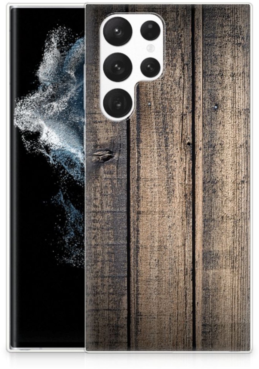 Samsung Galaxy S22 Ultra Bumper Hoesje Steigerhout